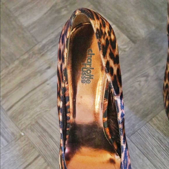 Satin leopard 5 inch platform - Picture 4 of 6